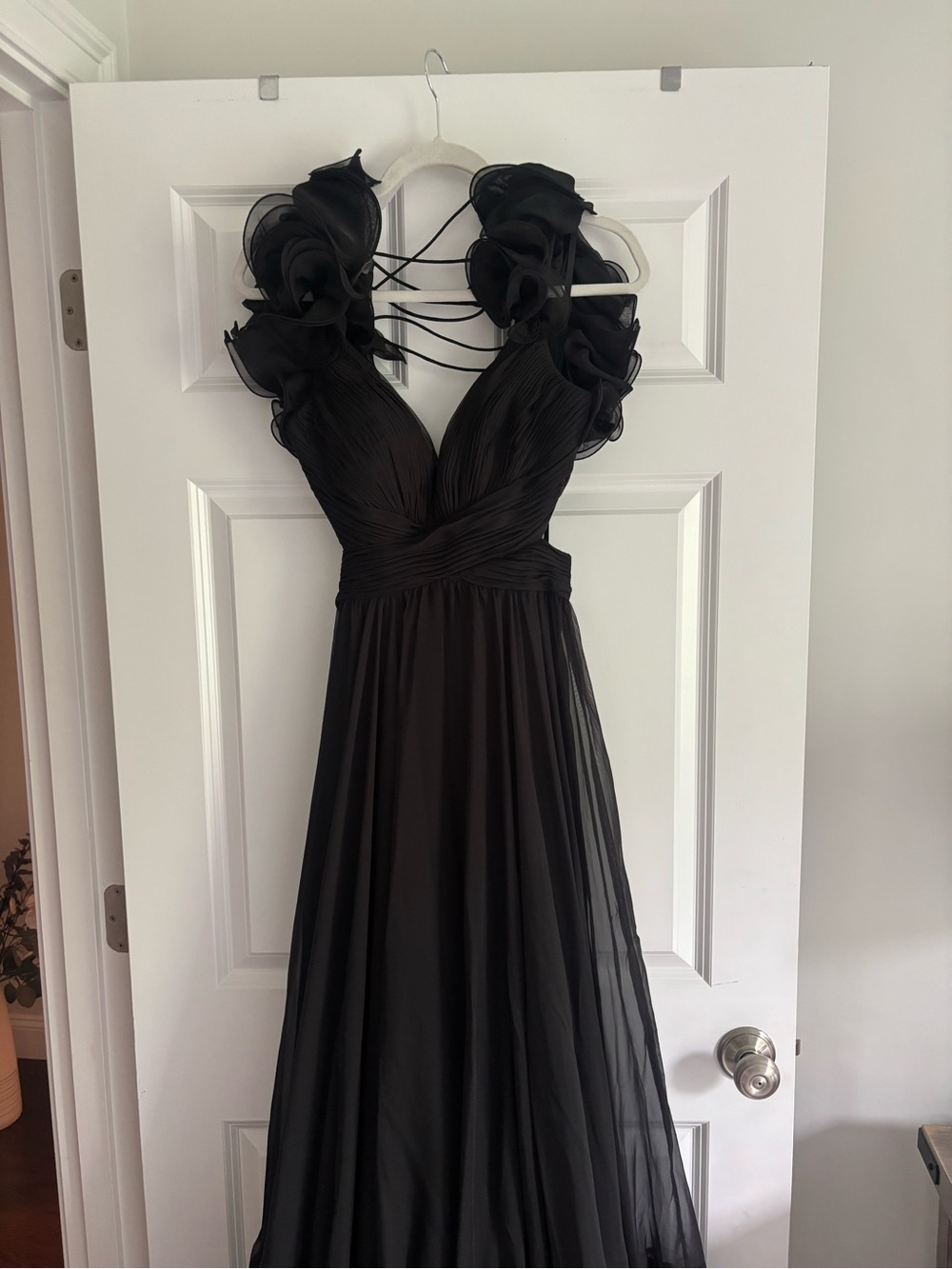 Mac Duggal Ieena Cutout Chiffon Gown